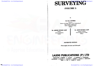 Surveying Textbook Vol. 1: Civil Engineering Guide