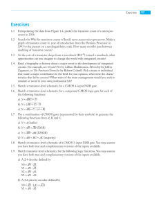 CMOS Logic Design Exercises