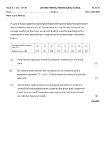 Math AA HL Exam: Statistics & Algebra - 11th IB