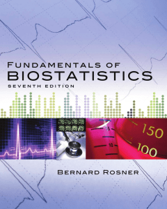 Fundamentals of Biostatistics, 7th Edition