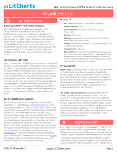 Frankenstein Study Guide: Summary, Characters, & Analysis