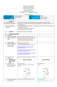 6th Grade Math Lesson Plan: Probability