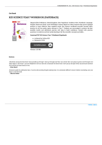 KS3 Science Year 7 Workbook