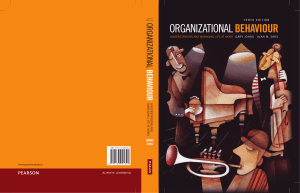 Organizational Behaviour: Managing Life at Work