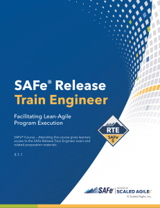 SAFe Release Train Engineer Course Material