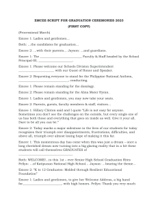 Graduation Ceremony Emcee Script 2023