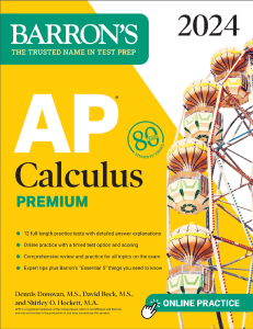 AP Calculus Premium: Barron's Test Prep