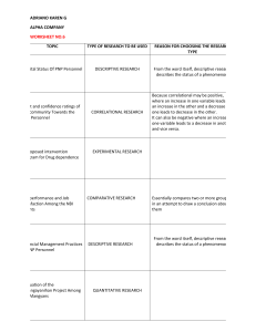 Research Types Worksheet