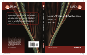 Linear Algebra with Applications, 9th Edition