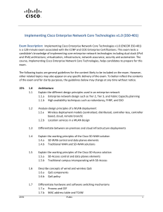 Cisco ENCOR 350-401 Exam Guide: Core Network Technologies