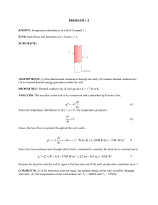 Heat Transfer Problem Solutions: Conduction
