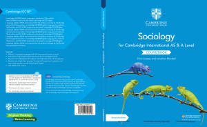 Sociology Coursebook for Cambridge AS & A Level