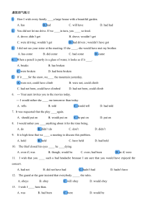 Subjunctive Mood English Grammar Exercises