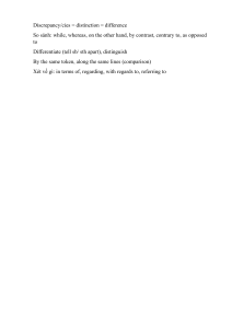 Comparison & Contrast Phrases: English Reference Guide