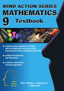 Grade 9 Mathematics Textbook: Mind Action Series