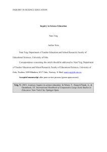 Inquiry in Science Education: TIMSS & PISA Analysis