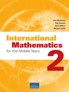 International Mathematics 2: Middle Years Coursebook
