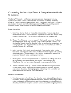 Security+ Exam Guide: Ace Your CompTIA Certification