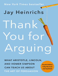 Thank You for Arguing: Book Excerpt & Praise