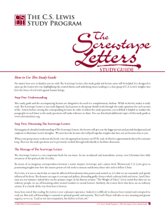 Screwtape Letters Study Guide