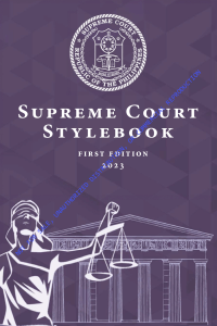 Supreme Court Stylebook