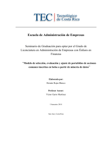 Tesis: Modelo de Portafolios de Acciones con Minería de Datos