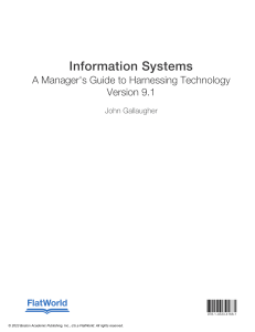 Information Systems: A Manager's Guide