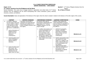 21st Century Literature Curriculum Guide