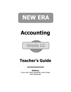 ACCOUNTING TEACHERS GUIDE