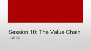 Value Chain Analysis: Competitive Advantage