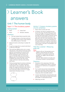Cambridge Primary Science 6 Teacher's Resource: Human Body