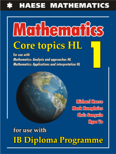 Mathematics Core Topics HL Textbook for IB Diploma