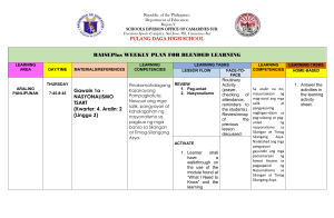 Weekly Lesson Plan: Nationalism in Asia