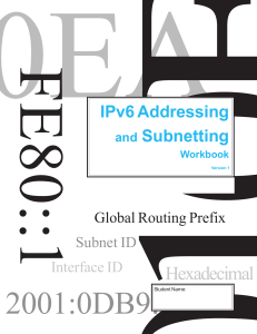 IPv6 Addressing and Subnetting Workbook