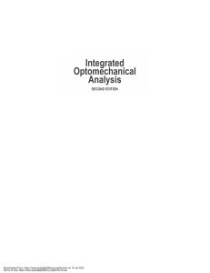 Integrated Optomechanical Analysis Textbook