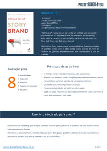 Resumo do Livro Storybrand: Marketing e Vendas