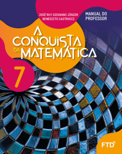 Manual do Professor - A Conquista da Matemática 7º Ano