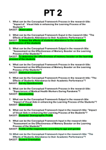 Conceptual Framework Worksheet: Research Components