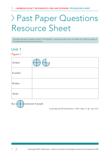Cambridge IGCSE Math Resource Sheet