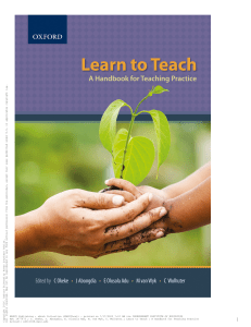 Learn to Teach: Handbook for Teaching Practice