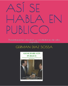 Así se Habla en Público: Oratoria y Desarrollo Personal