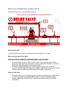 NFPA 20 Relief Valves & Jockey Pumps Guide